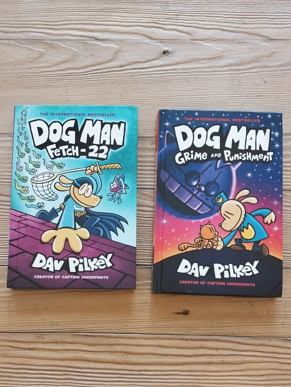 Dog Man: Fetch-22 & Grime and Punishment - Kids Hardcover Set Of 2